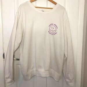 White Crew Neck Sweatshirt